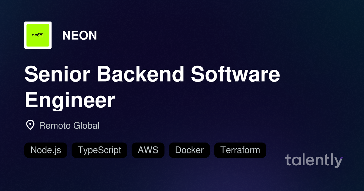 Senior Backend Software Engineer - trabajo remoto | Talently